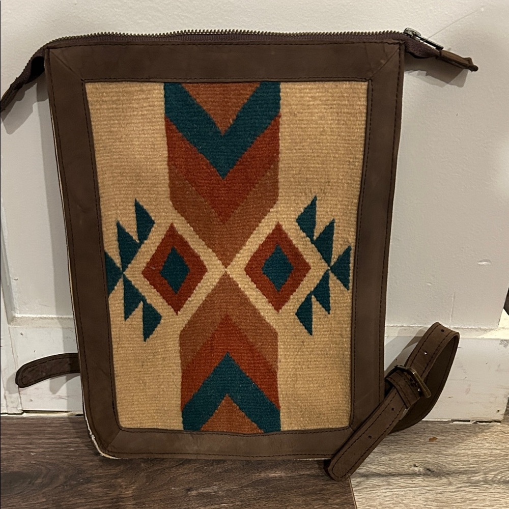MZ Wallace Brown and Tan Backpack